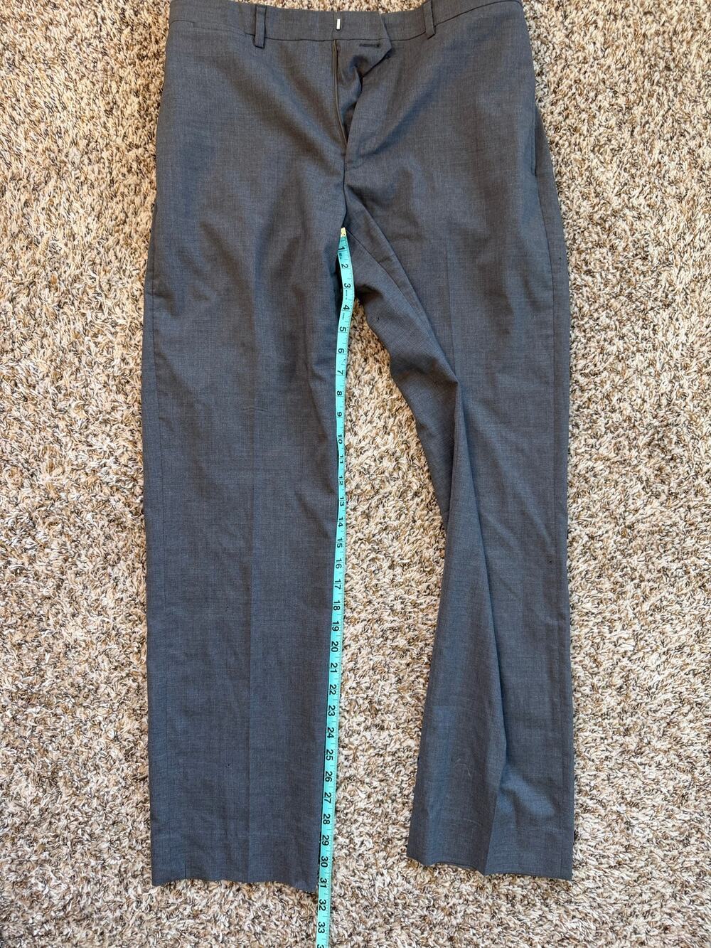 Vintage Polo Ralph Lauren Trousers Mens 32x32 Grey 100% wool dress pants